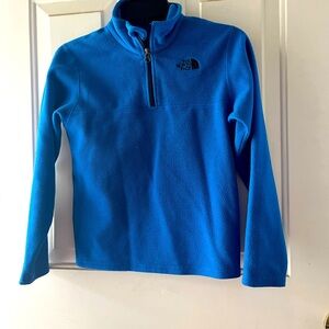 Boys North Face quarter zip fleece size 8